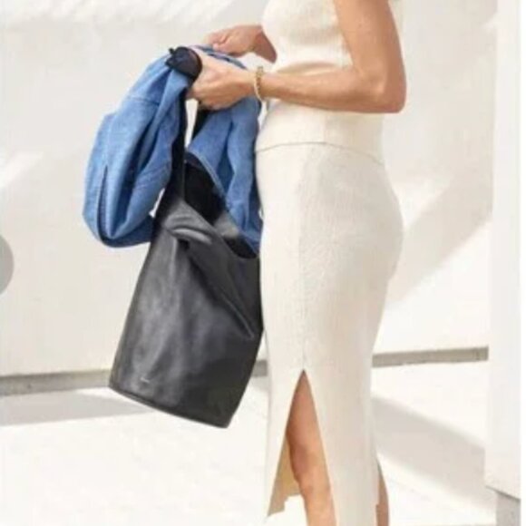 AYR The Curator Ribbed Knit Skirt Size Medium - Picture 3 of 5